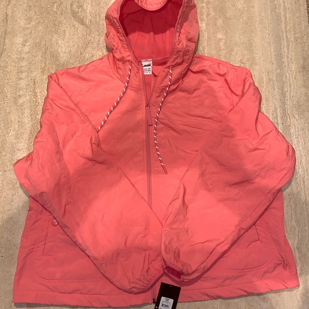 Avia Coral Pink Hooded Windbreaker Jacket